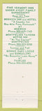 Matchbook Cover - Montpelier Tavern Motor Inn VT