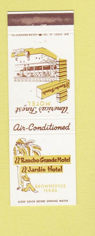 Matchbook Cover - El Rancho Grande Motel Brownsville TX