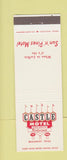 Matchbook Cover - Castle Motel Beaumont TX