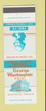Matchbook Cover - George Washington Hotel Winchester VA #2