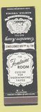 Matchbook Cover - Commodore Maury Hotel Norfolk VA