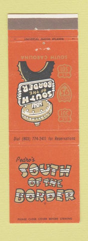 Matchbook Cover - Pedro's South of the Border SC
