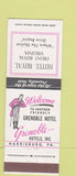 Matchbook Cover - Hotel Royal Front Royal VA