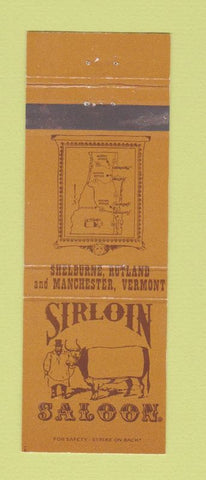 Matchbook Cover - Sirloin Saloon Manchester Rutland Shelburne VT
