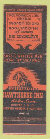Matchbook Cover - Hawthorne Inn Berlin CT