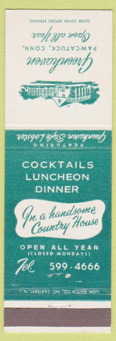Matchbook Cover - Greenhaven Restaurant Pawcatuck CT