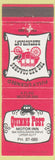 Matchbook Cover - Quinns Post Motor Inn Upper Hut New Zealand