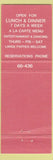 Matchbook Cover - Latimer Motor Lodge Motel Christchurch New Zealand