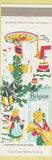 Matchbook Cover - Christmas Scene Belgium St Nicholas Santa