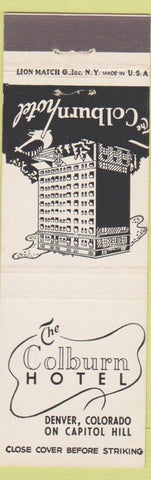 Matchbook Cover - Colburn Hotel Denver Colorado Capitol Hill