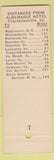 Matchbook Cover - University Cafeteria Albemarle Hotel Charlottesville VA