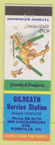 Matchbook Cover - Gilreath Standard Service oil gas Rossville GA #4