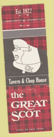 Matchbook Cover - The Great Scot Restaurant Los Angeles CA