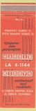 Matchbook Cover - Kirbys Restaurant El Cerrito CA