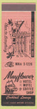 Matchbook Cover - Mayflower Hotel Motel Denver Colorado