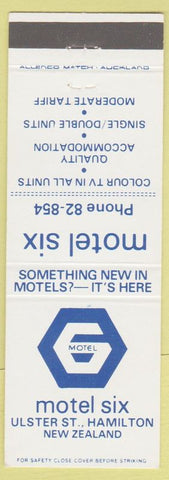 Matchbook Cover - Motel Six Hamilton New Zealand