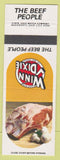 Matchbook Cover - Winn Dixie Grocery Meat Beef