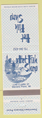 Matchbook Cover - Hot Fish Shop Stevens Point WI