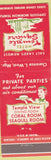 Matchbook Cover - Hotel Temple Quare Salt Lake City UT girlie