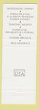 Matchbook Cover - Latitude 47 Seattle WA seafood