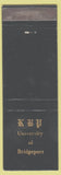 Matchbook Cover - University of Bridgeport Monogram WEAR