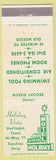 Matchbook Cover - Holiday Vista Motel Harlingen TX