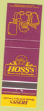 Matchbook Cover - Hoss's Steak Sea House PA IN CHAIN