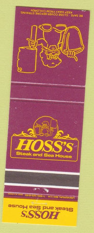 Matchbook Cover - Hoss's Steak Sea House PA IN CHAIN