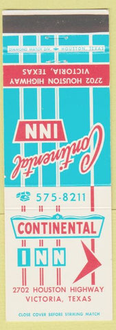 Matchbook Cover - Continental Inn Victoria TX