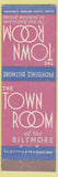 Matchbook Cover - Town Room Providence Biltmore Hotel RI