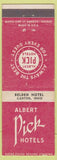 Matchbook Cover - Hotel Belden Canton OH red