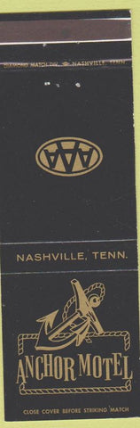 Matchbook Cover - Anchor Motel Nashville TN AAA