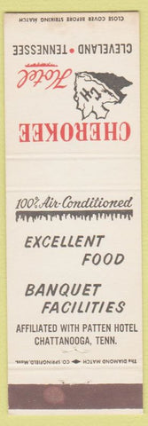 Matchbook Cover - Cherokee Hotel Cleveland TN