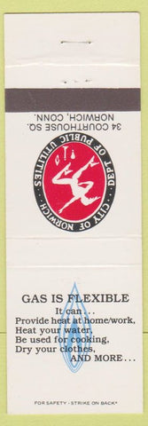 Matchbook Cover - City of Norwich CT Natural Gas