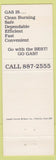 Matchbook Cover - City of Norwich CT Natural Gas