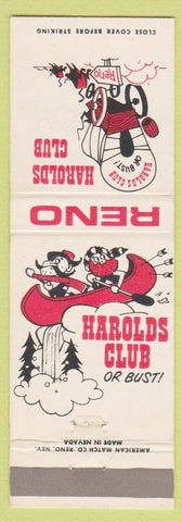 Matchbook Cover - Harolds Club Reno NV casino