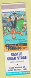 Matchbook Cover - Castle Cigar Store New Caslte IN safety