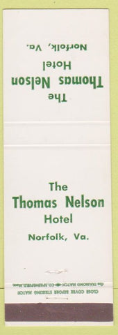 Matchbook Cover - Thomas Nelson Hotel Norfolk VA