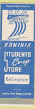 Matchbook Cover - Bellingham Vikings WA College