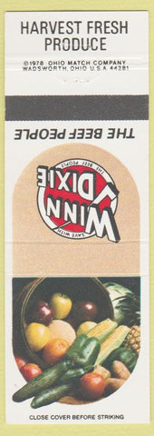 Matchbook Cover - Winn Dixie Grocery Vegetables