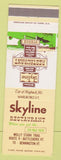 Matchbook Cover - Skyline Restaurant Molly Stark Trail Hogback Mountain VT