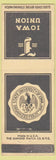 Matchbook Cover - State University of Iowa IA