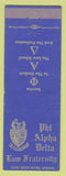 Matchbook Cover - Alpha Delta Law Fraternity