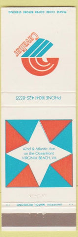 Matchbook Cover - Cavalier Virginia Beach VA
