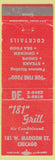 Matchbook Cover - 181 Grill Chicago IL
