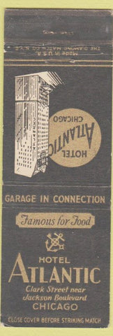 Matchbook Cover - Hotel Atlantic Chicago IL
