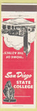 Matchbook Cover - San Diego State College CA Aztecs WEAR