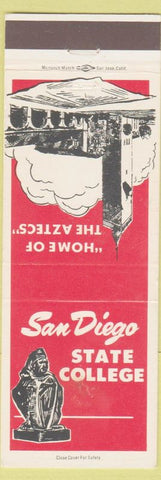 Matchbook Cover - San Diego State College CA Aztecs WEAR