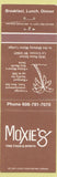 Matchbook Cover - Moxie's Restaurant LA Crosse WI