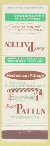 Matchbook Cover - Hotel Patten Chattanooga TN